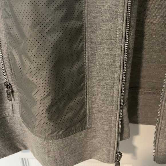 INC Gray Zipper Sweat / Windbreaker - Picture 5 of 6
